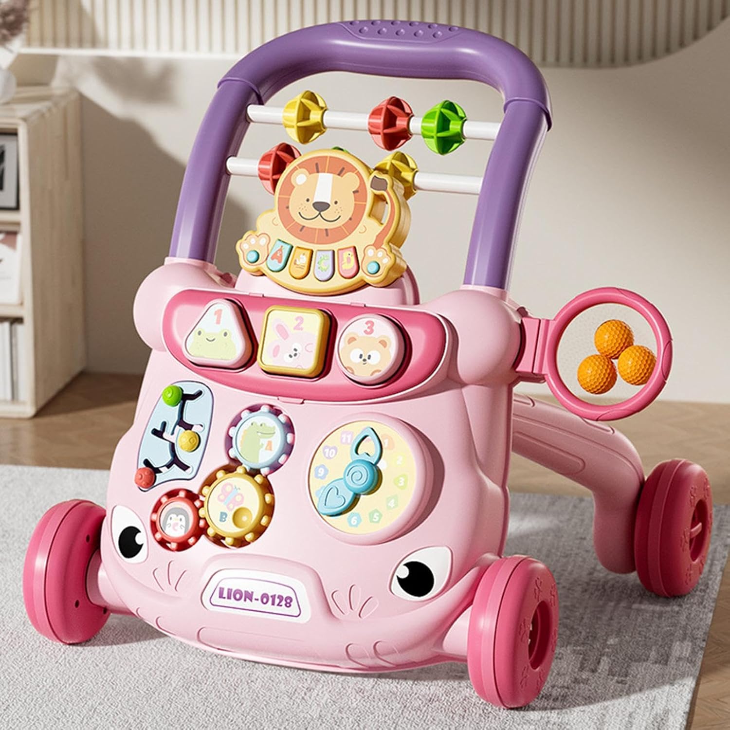 Antepremergător educativ , ceas și forme geometrice Roz